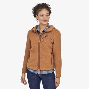 NWT Patagonia Retro Pile Hoody Size L Beech Brown